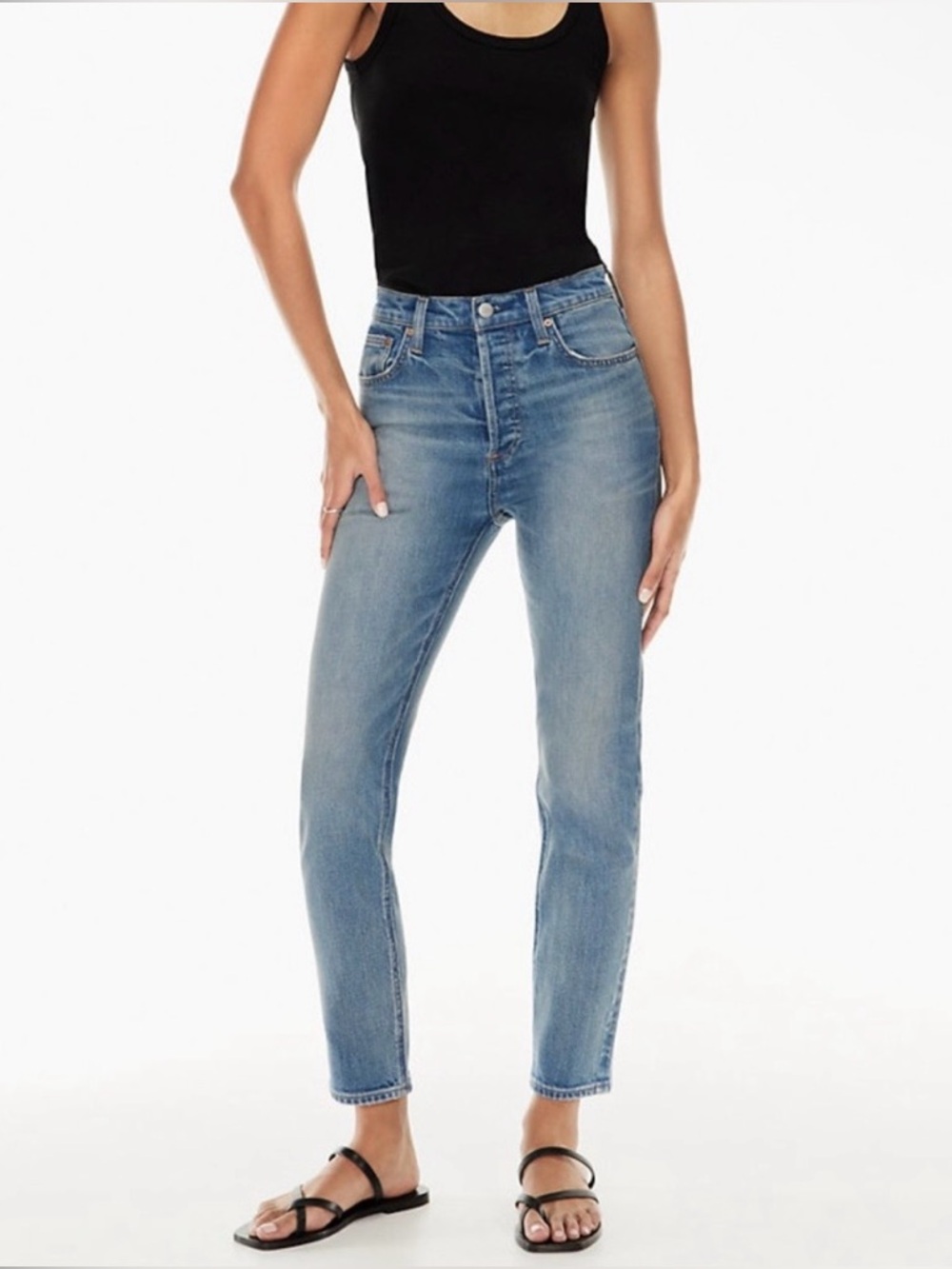 Aritzia Denim Forum The Yoko High Rise Slim 28L